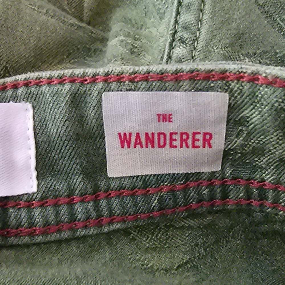 By Anthropologie The Wander Leaf Design Women's Pants 32 - Picture 5 of 5